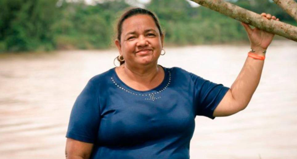 Jani Silva, lideresa ambiental de Putumayo. FOTO: TOMADA DE TWITTER @Justiciaypazcol