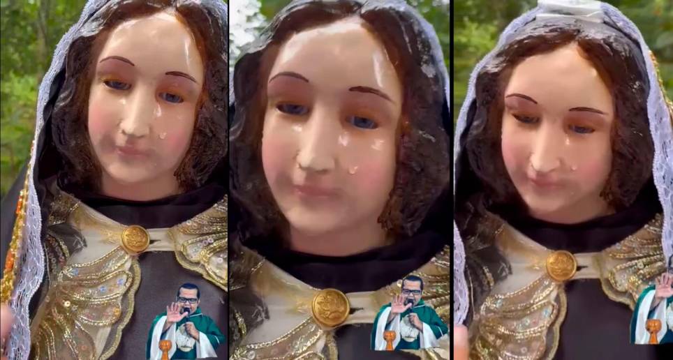 Los feligreses consideraron el hecho como “un milagro”. FOTOS CAPTURA DE PANTALLA