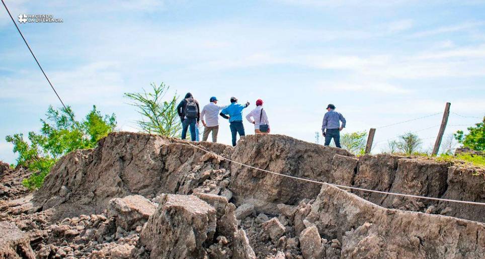 Son 100 hectáreas de tierras las que quedaron afectadas. FOTO CORTESÍA 