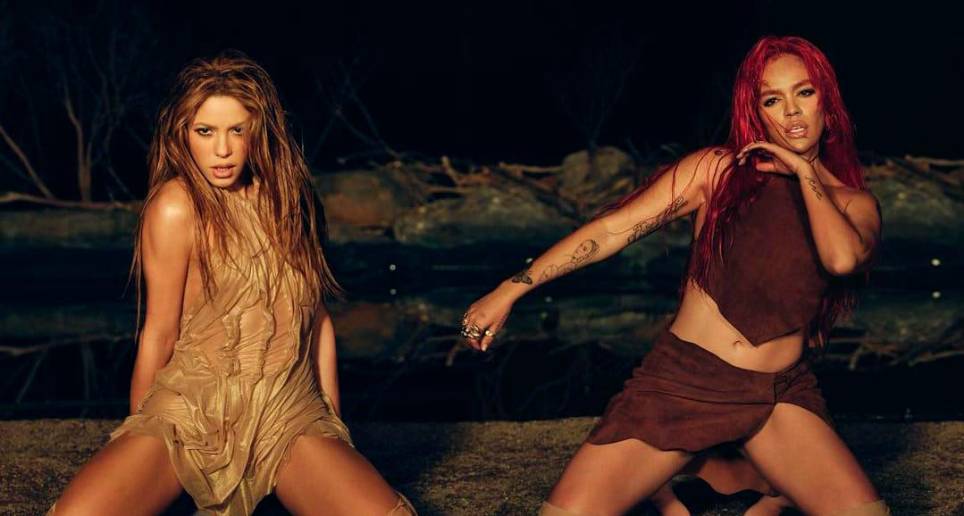 Shakira y Karol G juntas en ‘TGQ’. 