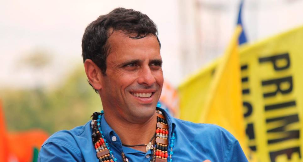 Henrique Capriles es precandidato presidencial en Venezuela desde marzo pasado.FOTO COLPRENSA