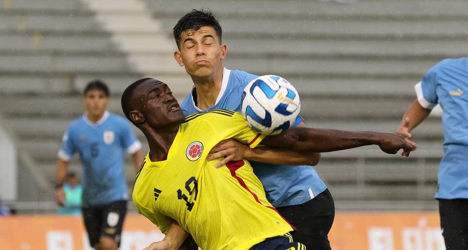 El delantero colombiano Juan C. Bonilla fue una de las figuras del combinado nacional. Le cometieron un penalti que el árbitro central del partido no pitó. FOTO: EFE