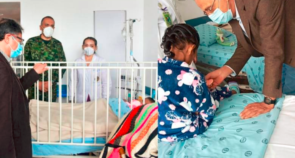 Los cuatro menores rescatados tras 40 días en la selva del Guaviare salieron del hospital tras una recuperación satisfactoria. FOTO: Cortesía
