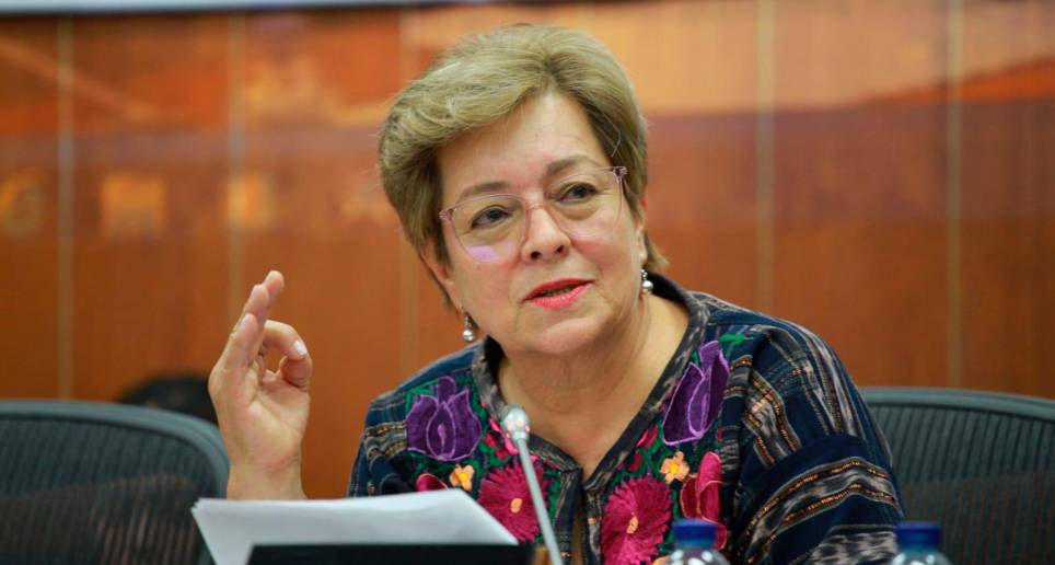 La ministra del Trabajo, Gloria Inés Ramírez Ríos insistió en que el objetivo del proyecto de ley que avanza en el Congreso es la unificación del sistema público, fortaleciendo a Colpensiones. FOTO Colprensa