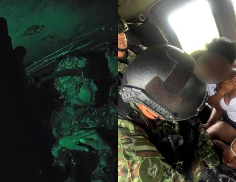 El operativo estuvo a cargo de soldados de la Sexta División. FOTOS: Cortesía Ejército Nacional