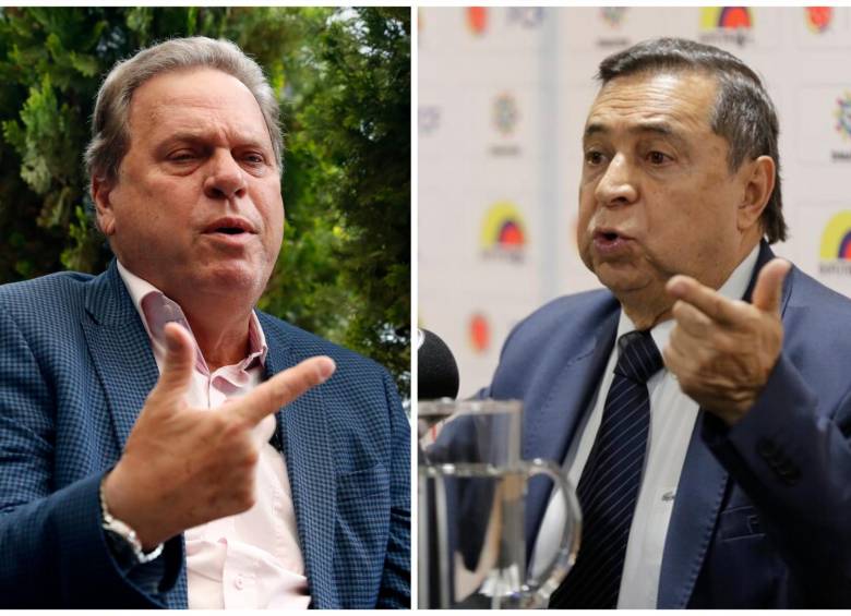 Ramón Jesurún (está en Qatar) y Álvaro González, el primero es el presidente de la Federación, y el segundo, de Difútbol. FOTO fcf 
