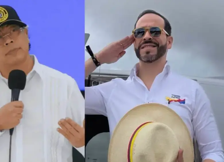 El saliente presidente Gustavo Petro y el electo presidente Abelardo de la Espriella. Fotos: Presidencia-Colprensa