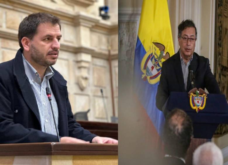 El trino de Gustavo Petro, publicado horas antes del atentado contra Miguel Uribe Turbay, fue retomado por Andrés Forero en medio del debate político. FOTO: Colprensa, Andrés forero vía X. 