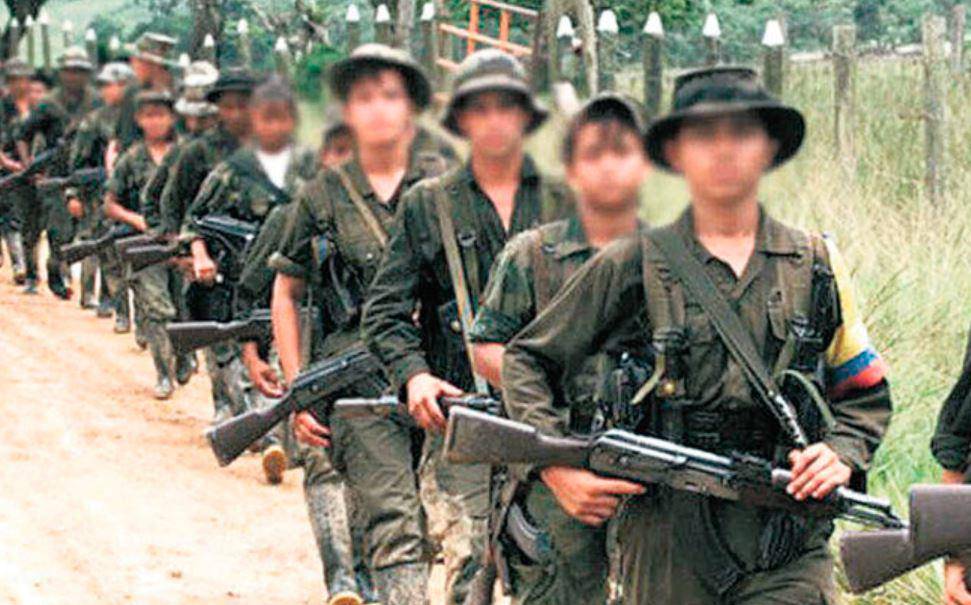 Reclutamiento de niños y niñas para la guerra. Foto: Colprensa