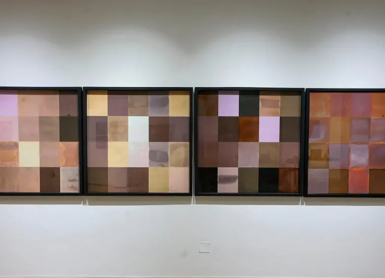 Esta es la obra de Carmona que hace parte de la exposición. FOTO: Manuel Saldarriaga.