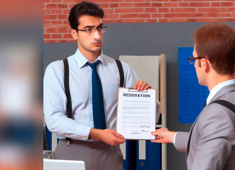 Persona recibiendo su carta de despido por bajo rendimiento, tras aplicar la renuncia silenciosa. FOTO: SHUTTERSTOCK