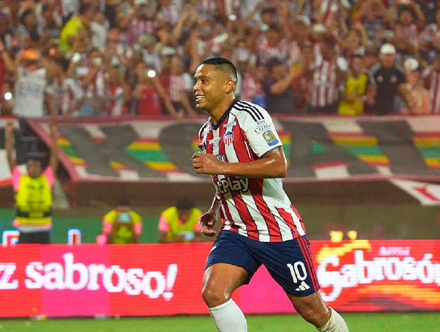 Muriel, figura del primer juego de la final entre Junior y Nacional. FOTO X-JUNIOR DE BARRANQUILLA