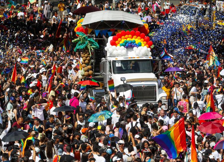 Marcha del Orgullo 2022 en Medellín. FOTO Manuel Saldarriaga