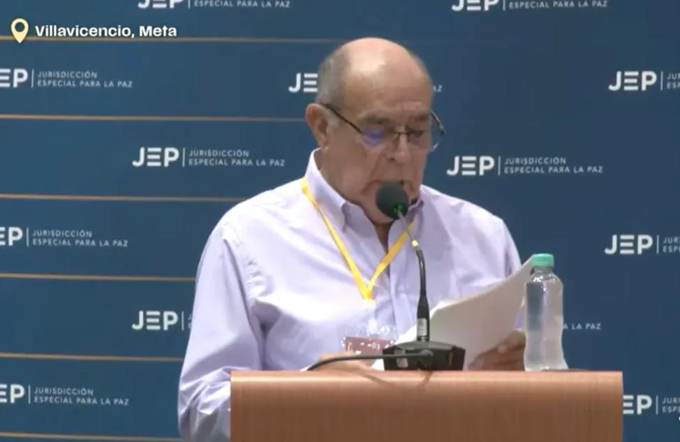 Carlos Ovidio, general en retiro. Foto: tomada de video de JEP