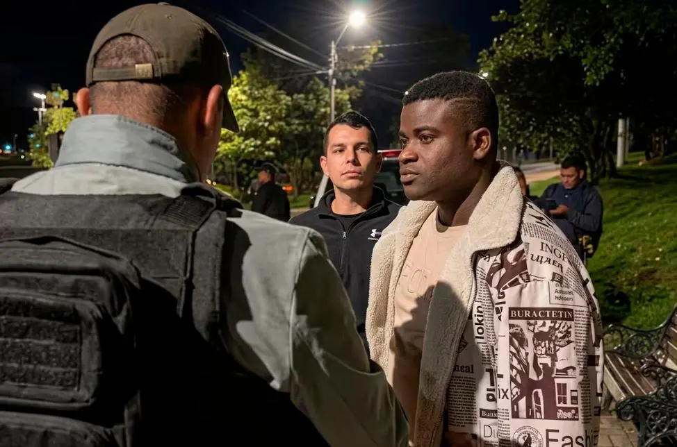 Alias “William” fue capturado en una vía de Pasto, la capital de Nariño. FOTO: CORTESÍA DE POLICÍA.