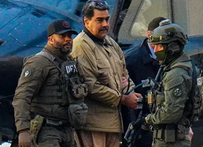 Nicolás Maduro en manos de la justicia estadounidense. FOTO: GETTY