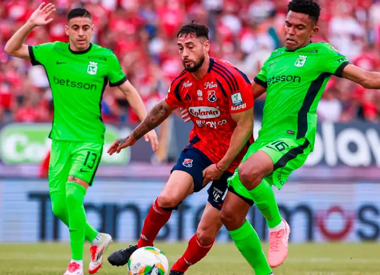 DIM y Nacional volvieron a empatar 1-1 en el segundo clásico paisa de este semestre por Liga. FOTO: Juan Antonio Sánchez