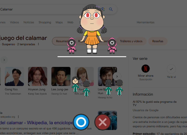 Google lanzó un minijuego de El Juego del Calamar: ¿cómo activarlo?