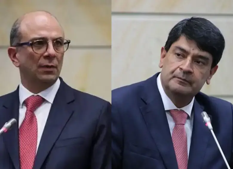 Magistrados Juan Carlos Cortés y Carlos Camargo. Foto: Senado