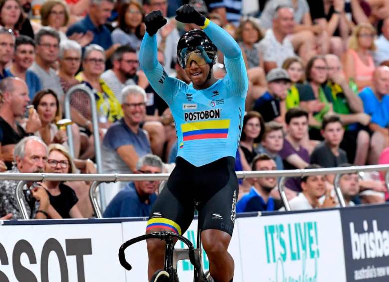 Kevin Quintero, una de los corredores más veloces del ciclismo de pista actual. FOTO GETTY