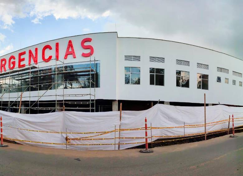 La agresión se presentó dentro de las instalaciones del hospital, al lado de las cuales se está construyendo una sede de urgencias. FOTO Cortesía