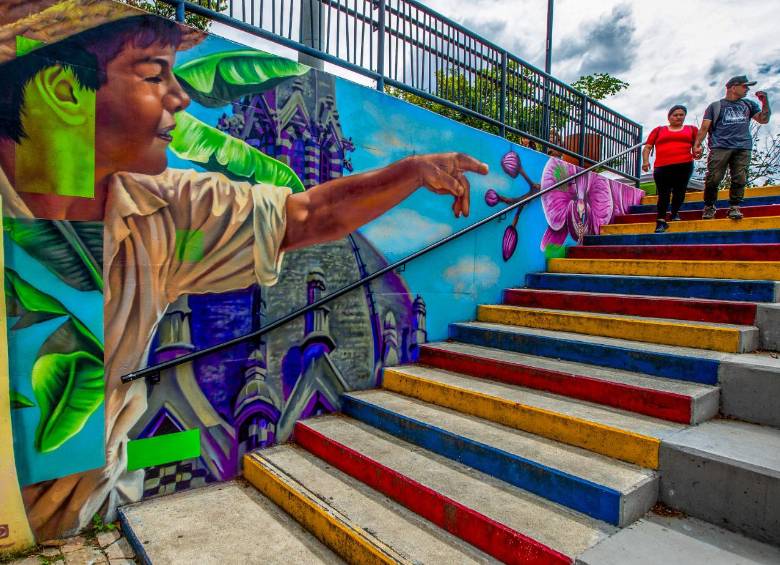 Los murales refieren a otros lugares turísticos e icónicos de la ciudad. FOTO: Julio César Herrera