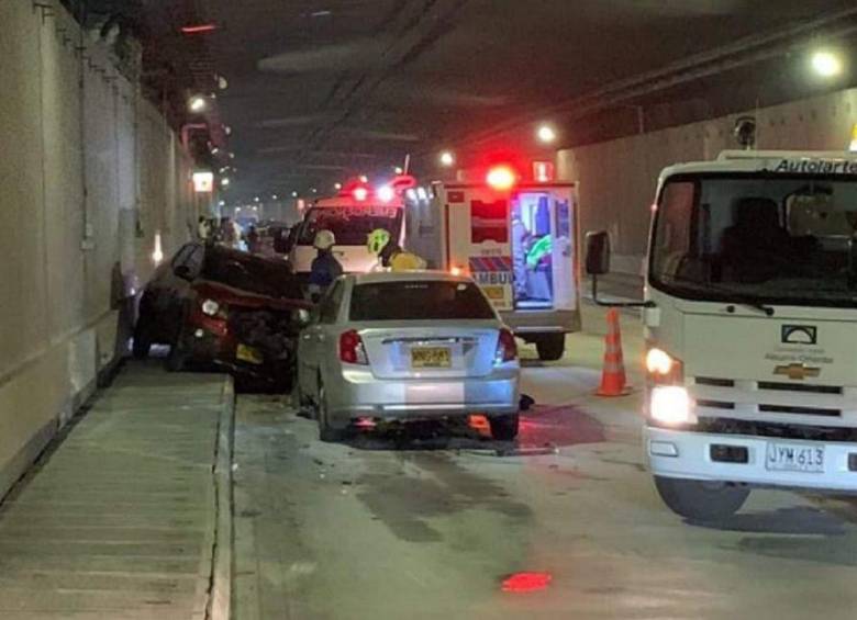 Durante el 2024 se registraron 205 accidentes de tránsito en el Túnel de Oriente. FOTO: CORTESÍA