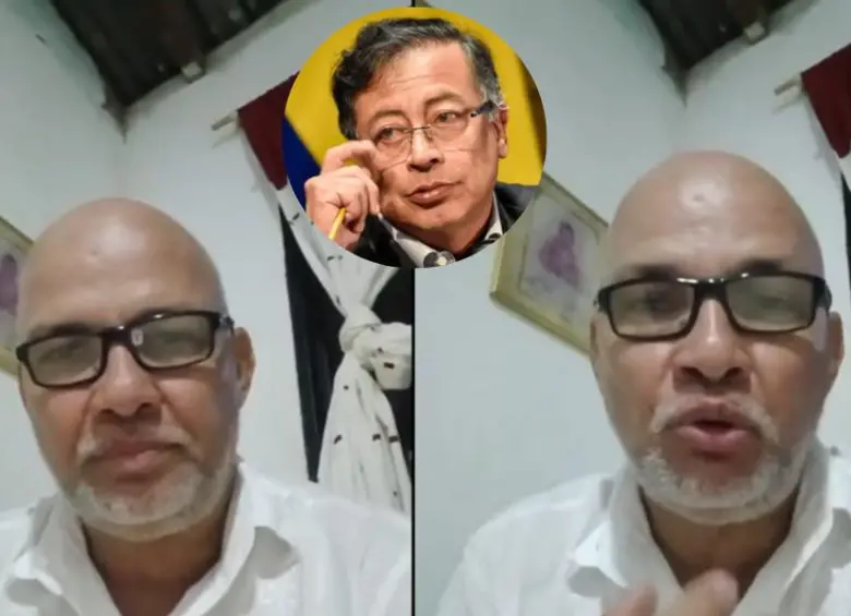 Luis Carlos Mejía Acuña, padre del soldado Carlos José Mejía, envía mensaje al presidente Petro. FOTO: Tomada video @luiscarlosmeji7