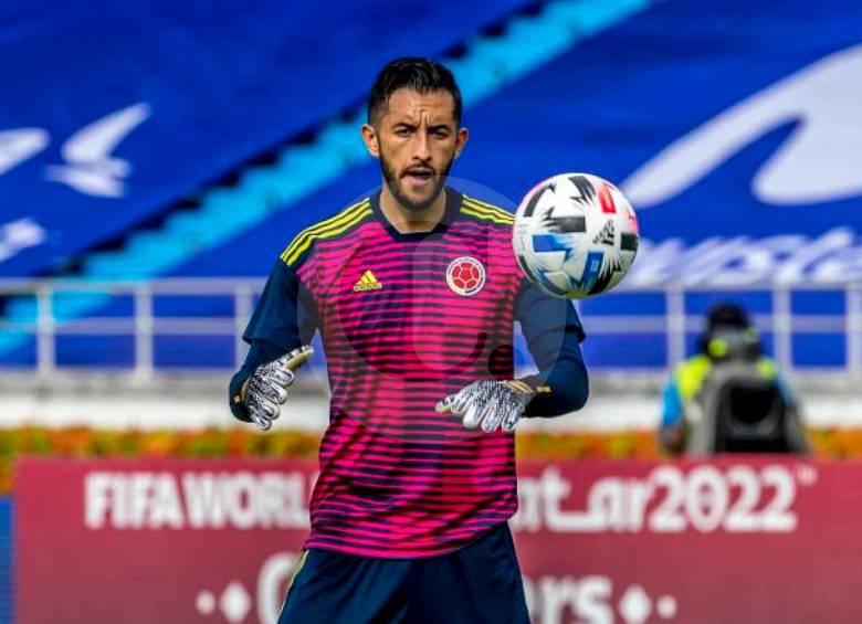 Camilo Vargas, arquero de la Selección Colombia que será un guía del equipo en la sede de Guadalajada, donde actúa en el fútbol mexicano. Conoce bien la Academia AGA. FOTO JUAN ANTONIO SÁNCHEZ 
