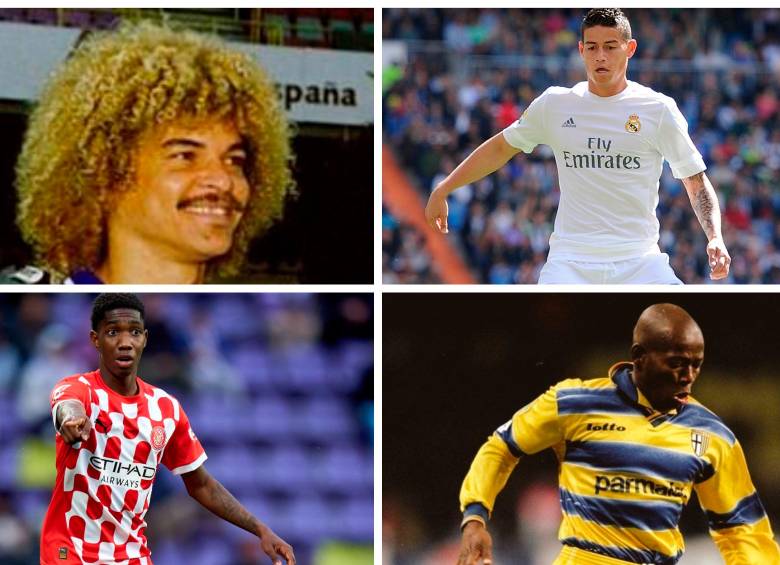 Jhon Arias sería el sexto colombiano en vestir “la 10” en Europa. FOTOS: Getty y tomadas de X @viejaguardiaEA @footballmemorys