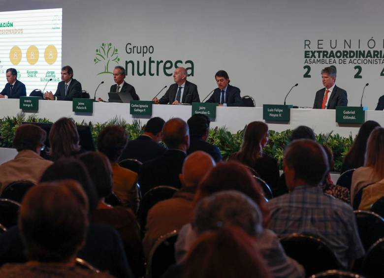 El accionista mayoritario de Nutresa, el Grupo Gilinski, promovió una reforma estatutaria y eligió nueva junta directiva para la holding de alimentos en la asamblea extraordinaria de accionistas. FOTO Manuel Saldarriaga