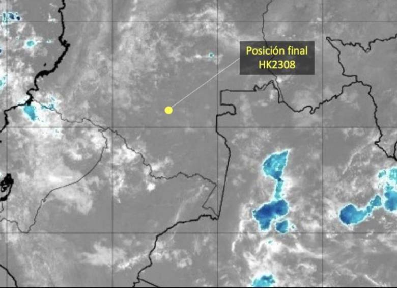 Imagen satelital meteorológica. FOTO: Informe DIACC