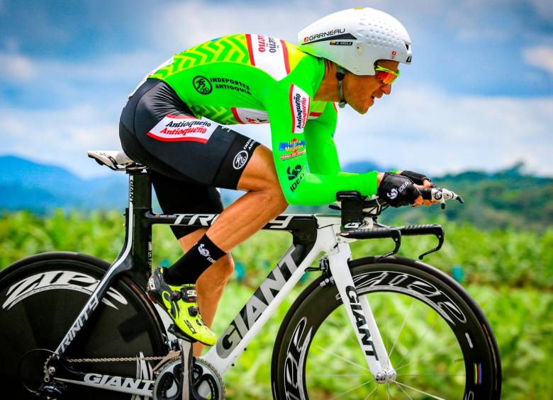 Danny Osorio les tomó ayer 27 segundos a sus máximos oponentes de la clasificación general. El antioqueño se muestra fuerte en la última parte de la carrera. FOTO CORTESÍA ÁNDERSON BONILLA