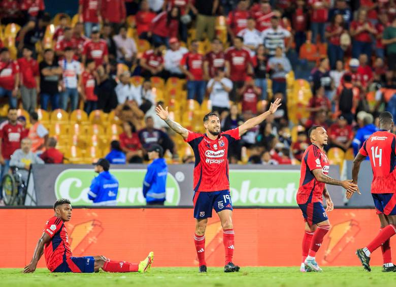 El delantero argentino Francisco Fydriszewski es el goleador del Medellín en el segundo semestre del 2025. Suma 14 celebraciones. FOTO: Camilo Suárez