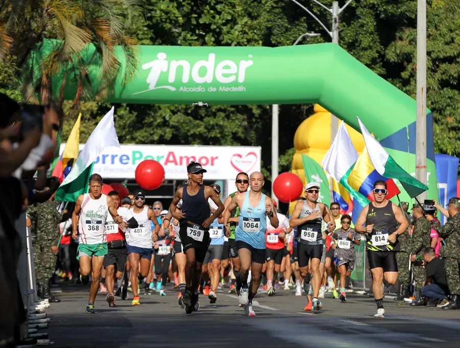 Imagen de referencia de una carrera atlética en Medellín. FOTO: Cortesía