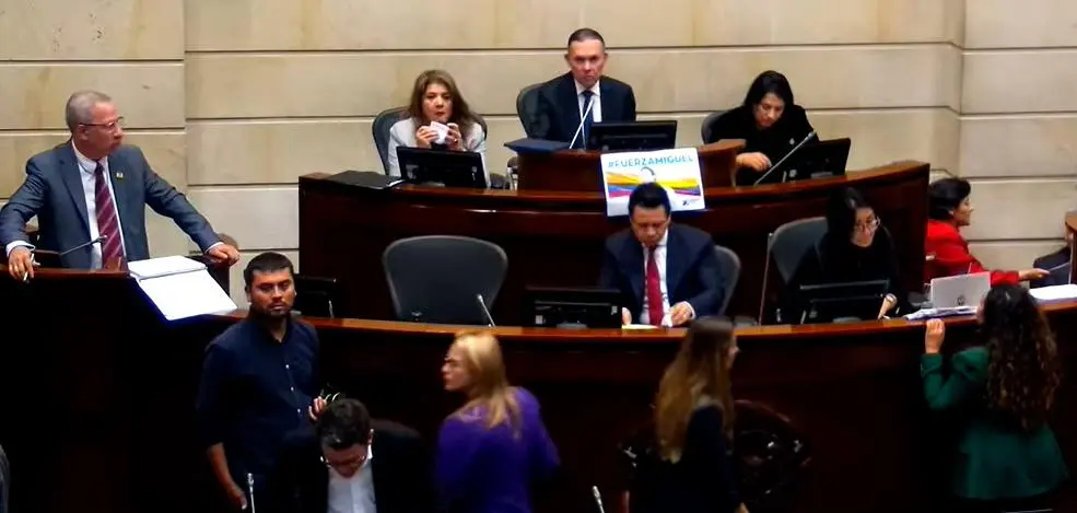 En la plenaria del Senado se discute el proyecto de reforma laboral. FOTO tomada de YouTube