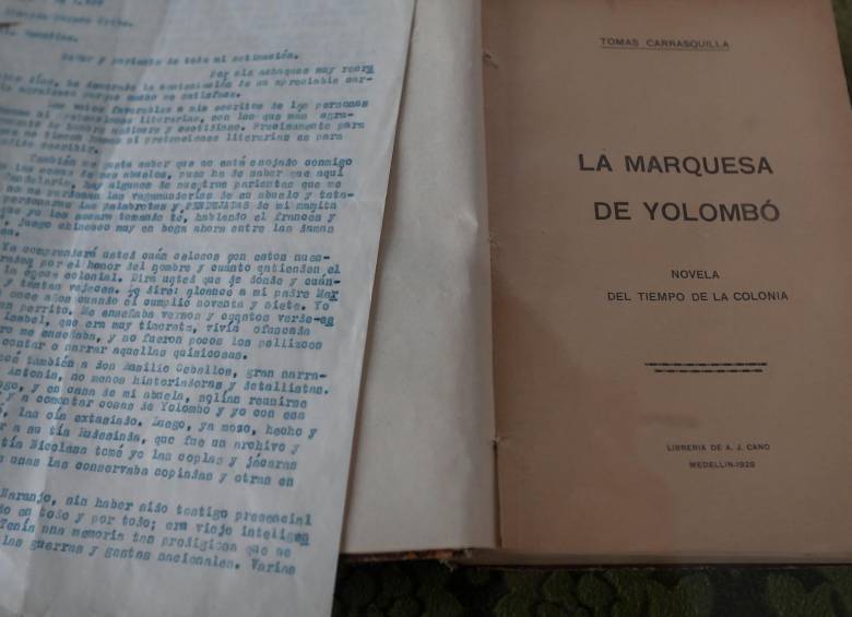 En la casa de Carrasquilla está la primera edición de La marquesa de Yolombó. Foto: Donaldo Zuluaga. 