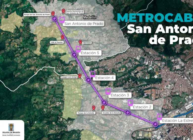 Medellín construirá su séptimo metrocable: así es el proyecto para conectar a San Antonio de Prado en 20 minutos