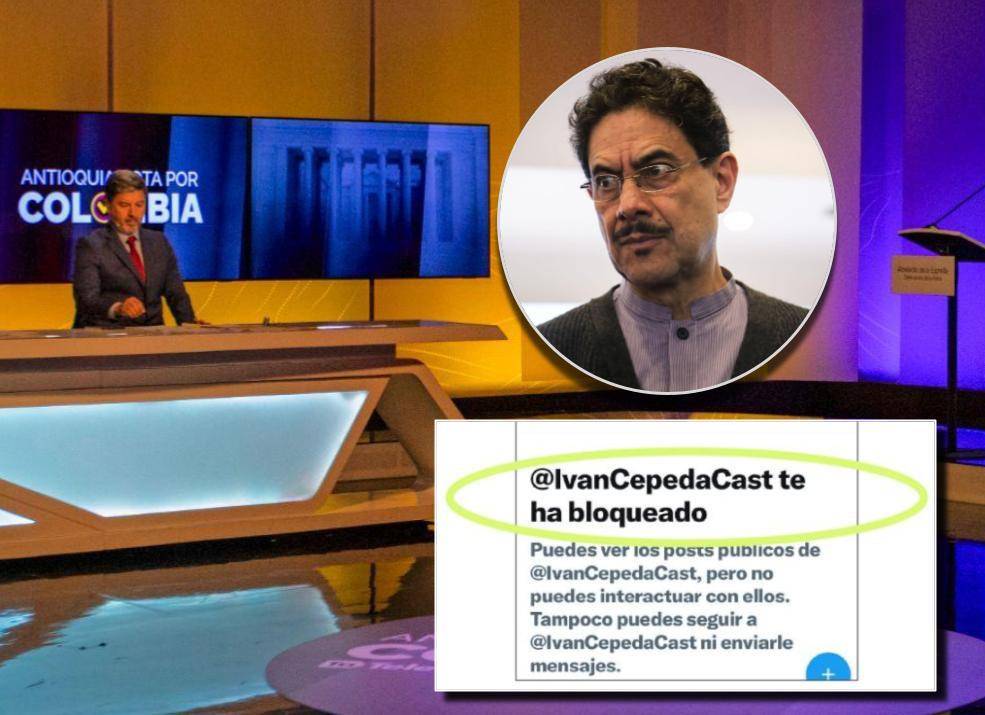 El candidato del Pacto Histórico, bloqueó en redes sociales a Teleantioquia. FOTO: El Colombiano y Cortesía