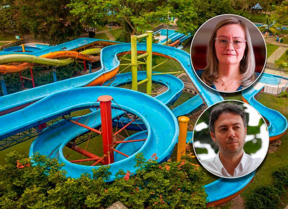 El escándalo del Parque de Las Aguas es uno de los casos más sensibles que involucran a la alcaldía de Daniel Quintero (abajo). Arriba, superintendente de Industria y Comercio, Cielo Rusinque. FOTOS El Colombiano y Cortesía