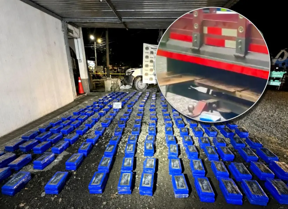 La droga era transportada en un “doble fondo” acondicionado en una camioneta, una modalidad utilizada para evadir los controles en carretera. FOTO: Cortesía.