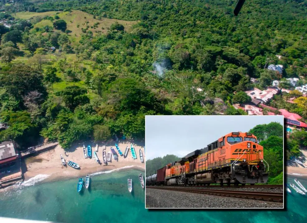 Aunque todavía no se conocen los diseños de prefactibilidad, el presidente Gustavo Petro ha asegurado que el tren sería elevado y pasaría por el Tapón del Darién. FOTOS: Juan Antonio Sánchez y Getty