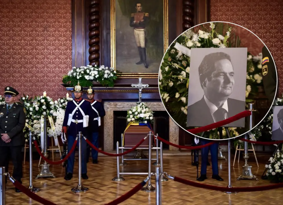 La velación del exvicepresidente Germán Vargas Lleras se realizó en el Salón Simón Bolívar del Palacio San Carlos. Fotos: Cristian Bayona / Colprensa