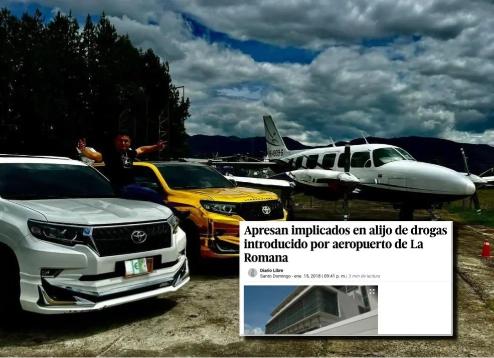 El avión de la imagen aparece en archivos de prensa por un caso de narcotráfico en República Dominicana. FOTOS: Cortesía