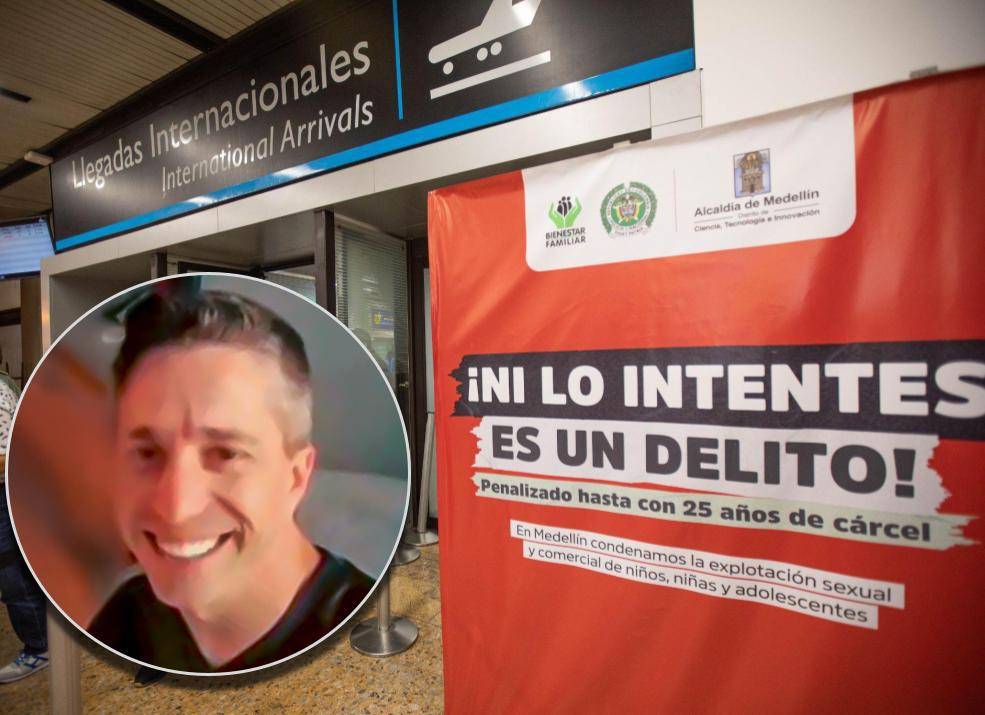 Stefan Correa entró en el radar de las autoridades mientras se investigaba una red de pederastas que viajaba a Medellín. FOTOS: El Colombiano y Cortesía