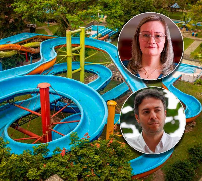 El escándalo del Parque de Las Aguas es uno de los casos más sensibles que involucran a la alcaldía de Daniel Quintero (abajo). Arriba, superintendente de Industria y Comercio, Cielo Rusinque. FOTOS El Colombiano y Cortesía