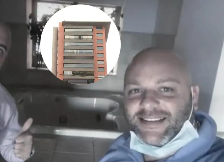 Quintero envió al grupo una fotografía suya junto a Jorge Liévano —exgerente de Metroparques e imputado por la Fiscalía— en la zona del jacuzzi. Foto: Noticias Caracol