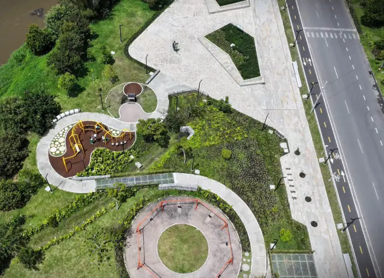 vista aérea del nuevo espacio entregado en Rionegro. FOTO: Cortesía Alcaldía