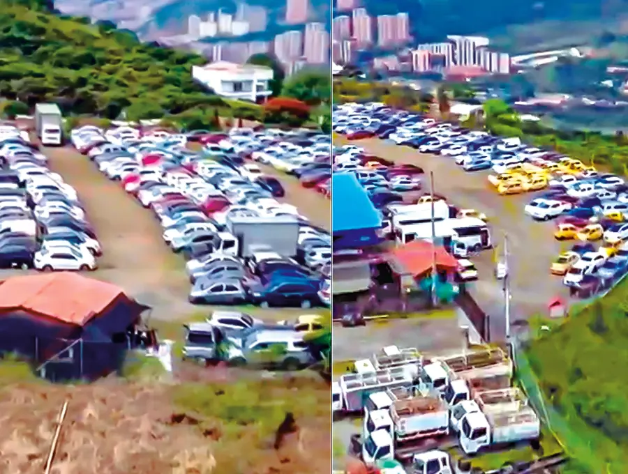 Aspecto de los parqueaderos de la empresa J&amp;L, ubicados en el municipio de Copacabana. <b><span class="mln_uppercase_mln"> </span></b>FOTO: Cortesía Andrés Tobón
