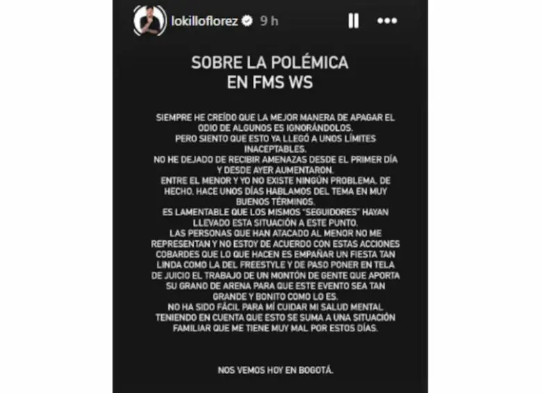 Lokillo denuncia amenazas de muerte y se retira de algunas fechas de la FMS World Series 2025